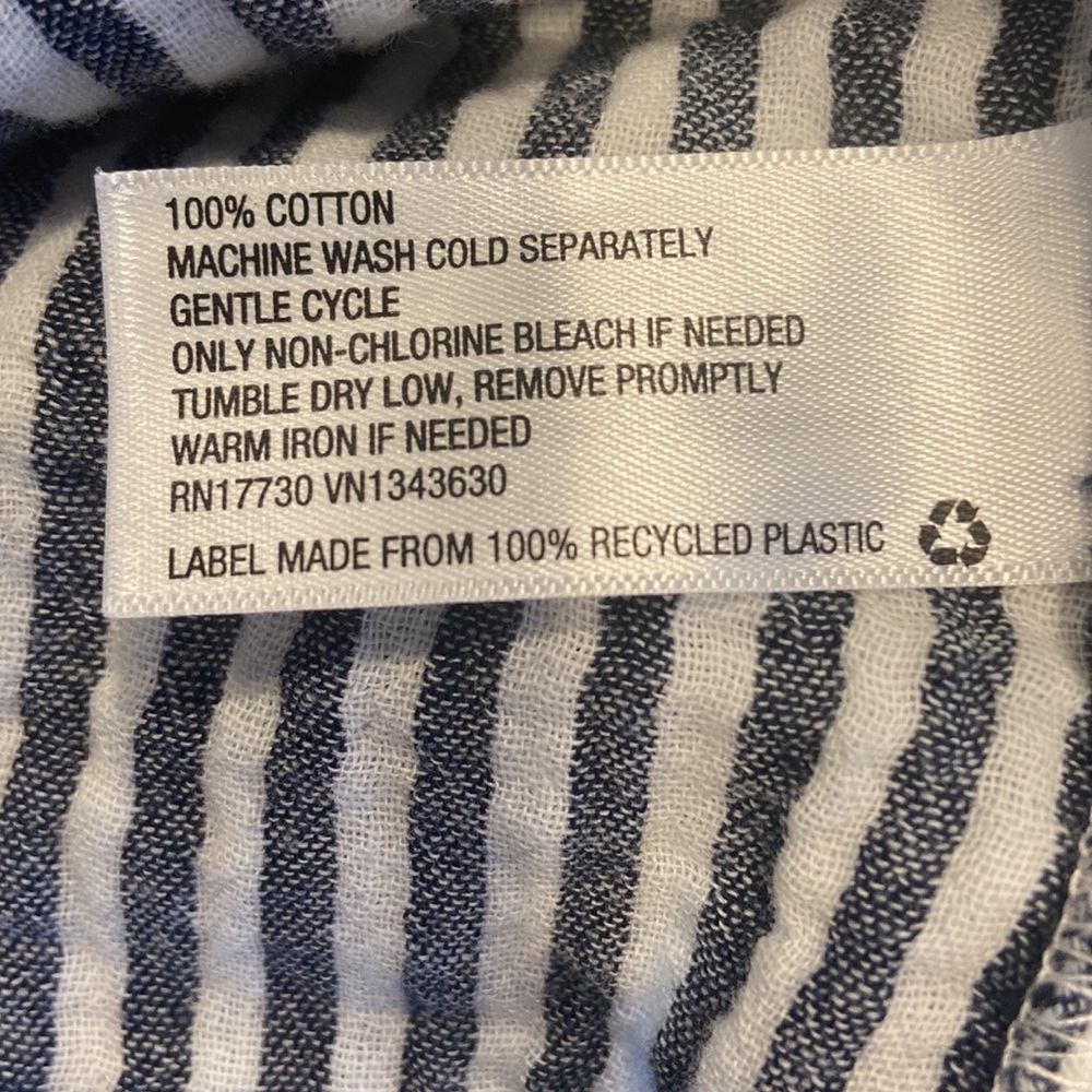 Universal Thread Navy White Vertical Stripes Long… - image 6